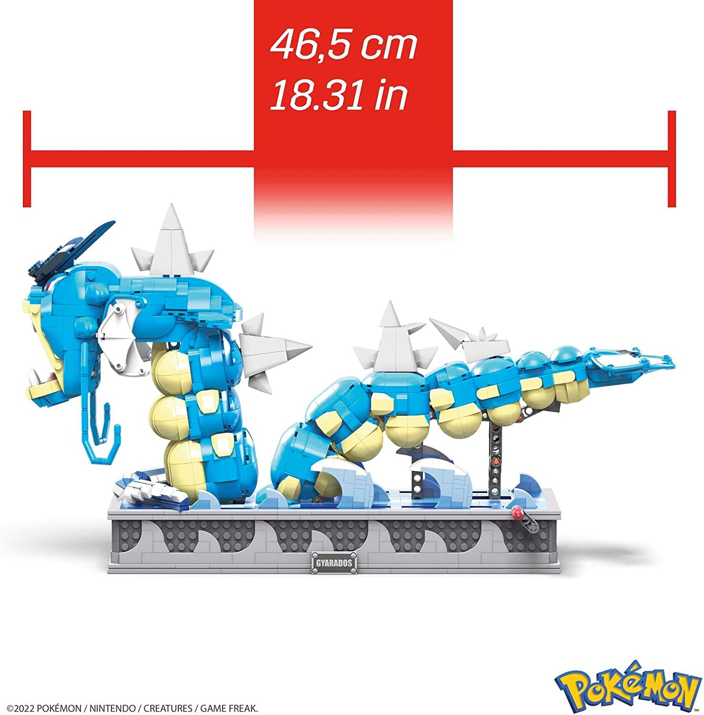 🐉Figura Mattel Mega Construx Motion Pokemon Gyarados 2186 Pcs