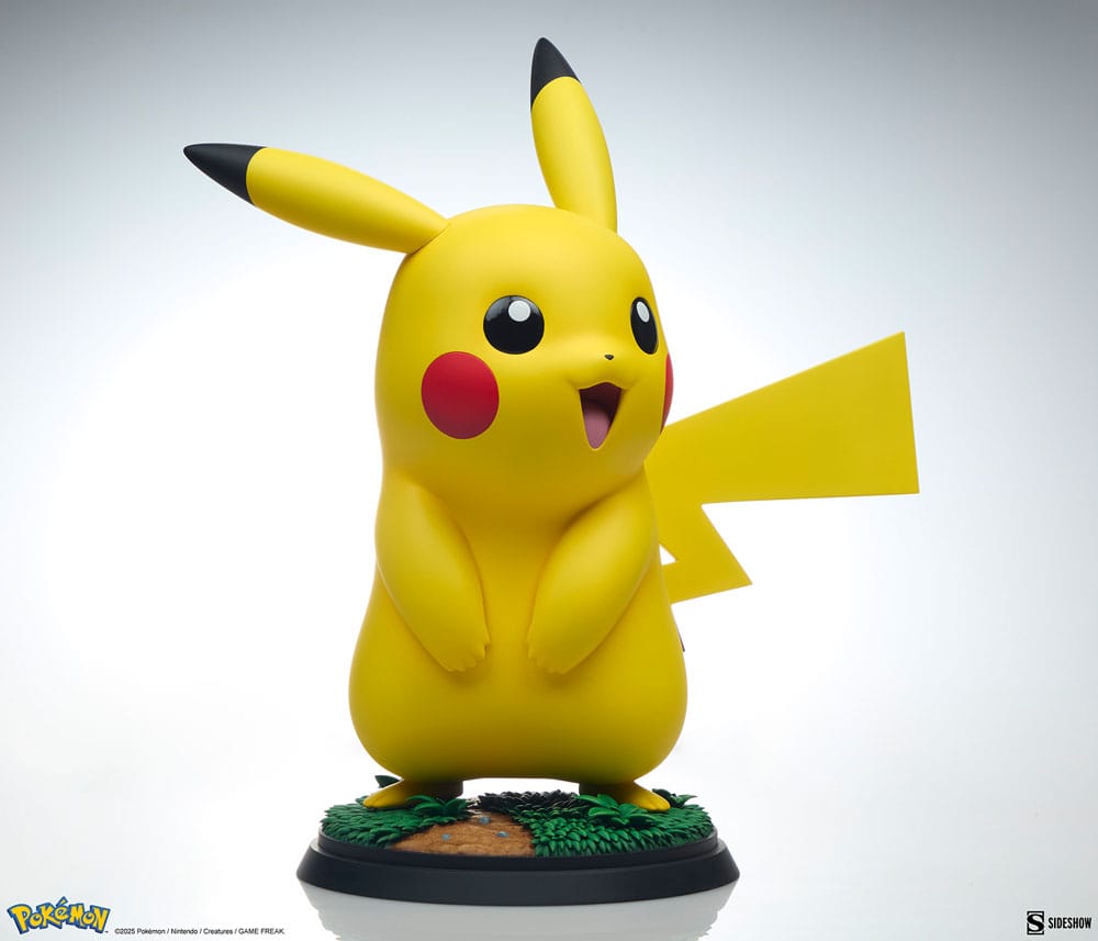 ⚡Figura Pikachu Pokémon Tamaño Real Sideshow 47cm