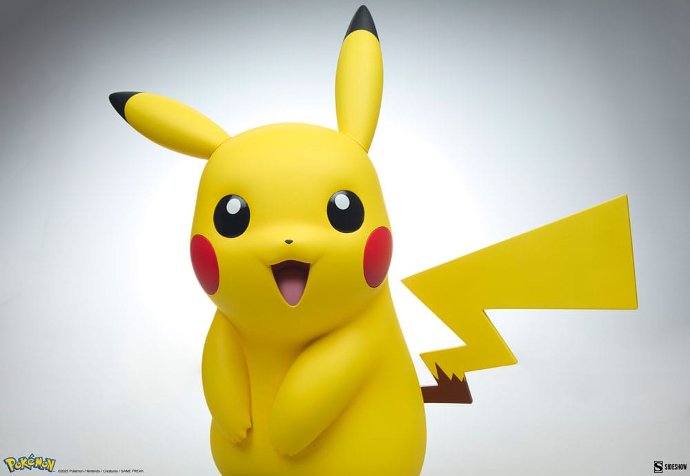 ⚡Figura Pikachu Pokémon Tamaño Real Sideshow 47cm