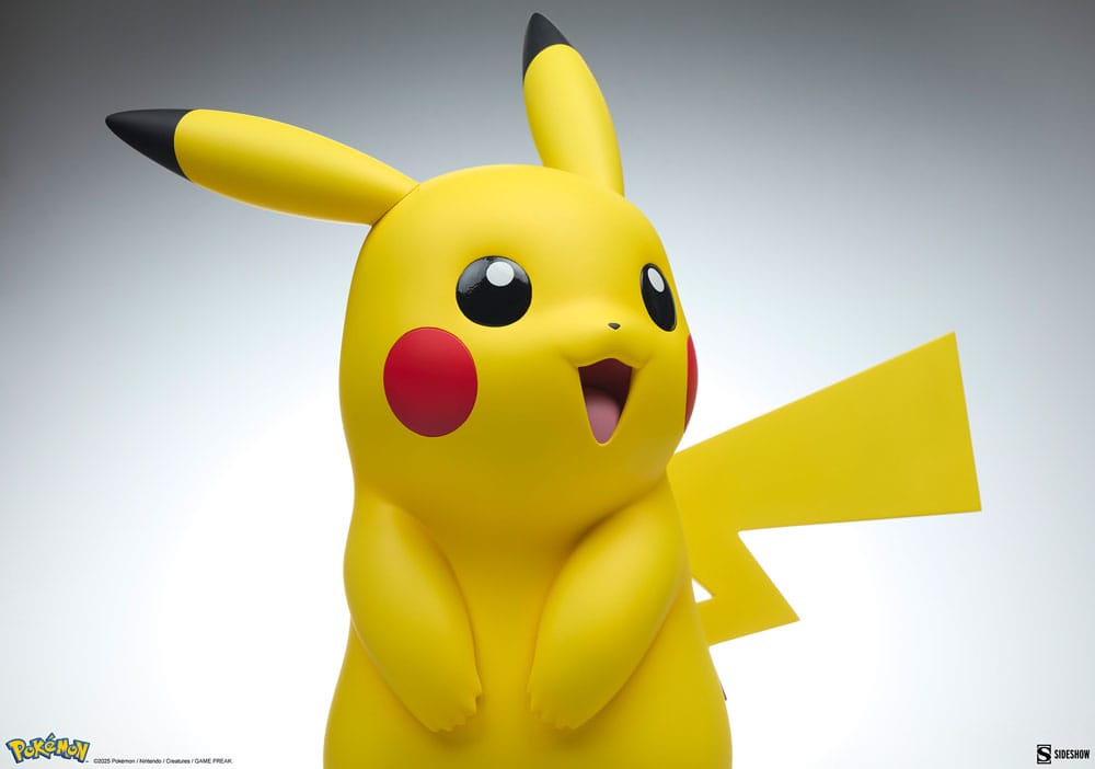 ⚡Figura Pikachu Pokémon Tamaño Real Sideshow 47cm