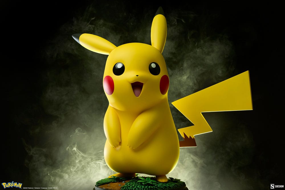 ⚡Figura Pikachu Pokémon Tamaño Real Sideshow 47cm