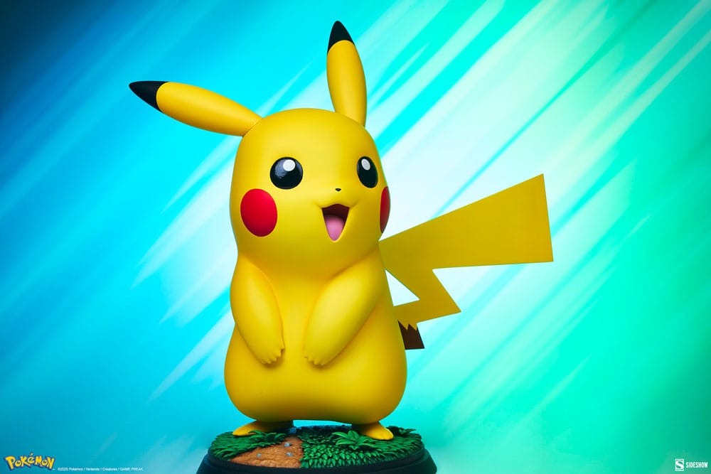 ⚡Figura Pikachu Pokémon Tamaño Real Sideshow 47cm