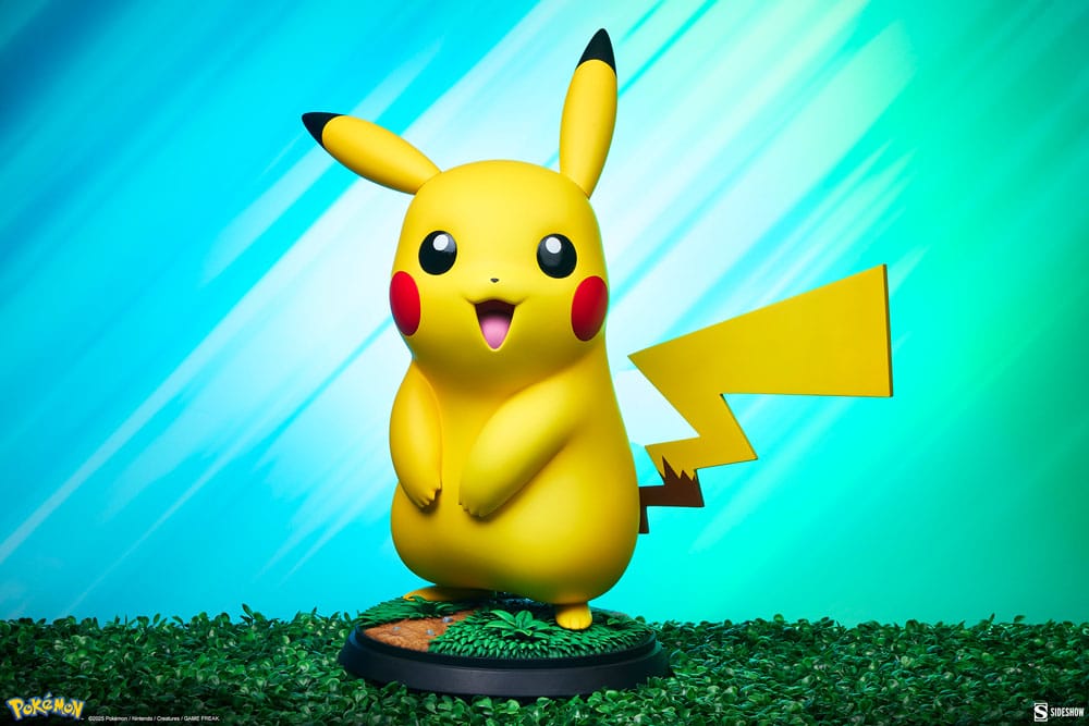 ⚡Figura Pikachu Pokémon Tamaño Real Sideshow 47cm