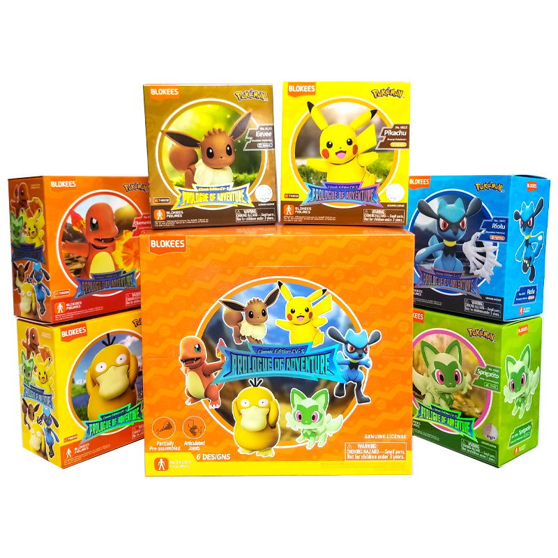 🎁Figuras Edición Clásica: CV-S Pokémon Blokees Caja de 6 figuras