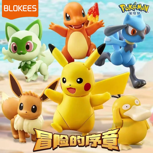 🎁Figuras Edición Clásica: CV-S  Pokémon Blokees Caja de 6 figuras