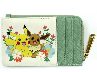 ⚡🌸 Tarjetero Pikachu & Eevee Floral Loungefly